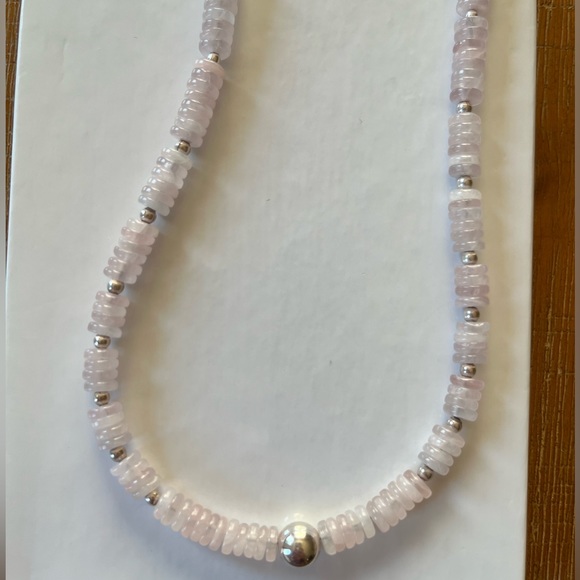 Rose quartz necklace - Picture 4 of 5